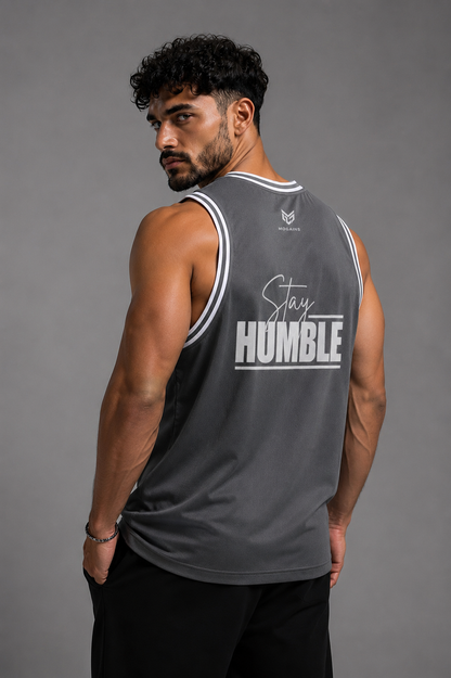 MOGAINS Stay Humble Wide Rib Tank