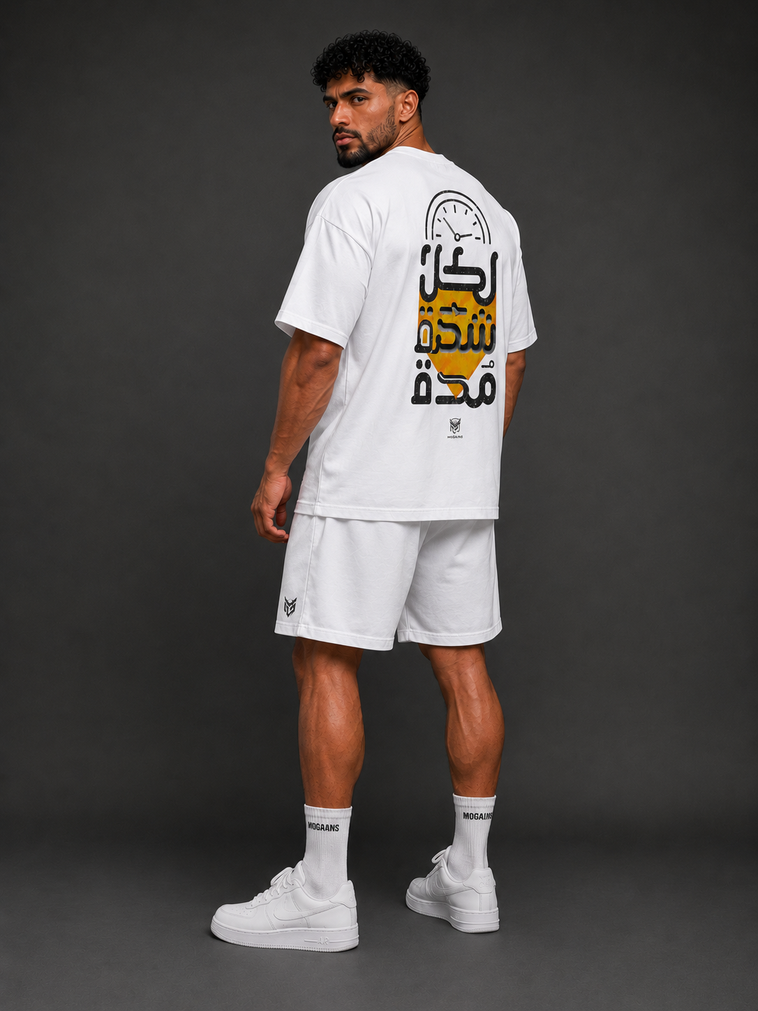 MOGAINS "Every Second Matters" Oversized Tee - White